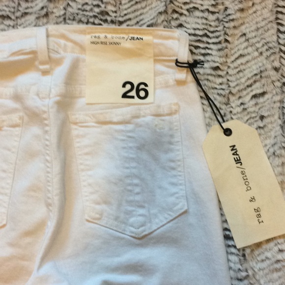 Rag & bone Blanc high rise skinny jeans - Picture 4 of 8